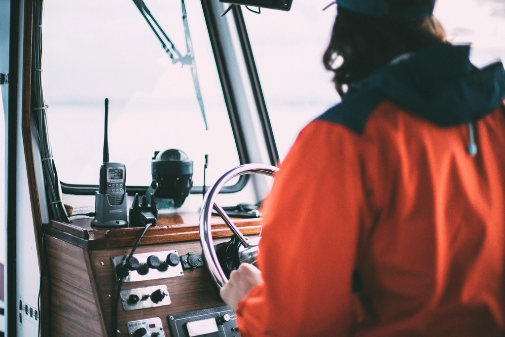 Captain at the helm
